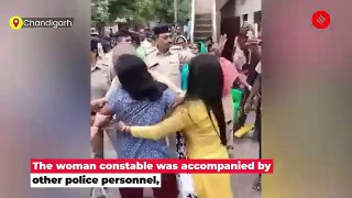 Chandigarh_ Woman Constable On Duty Thrashed In Mani Majra_ Video Goes Viral