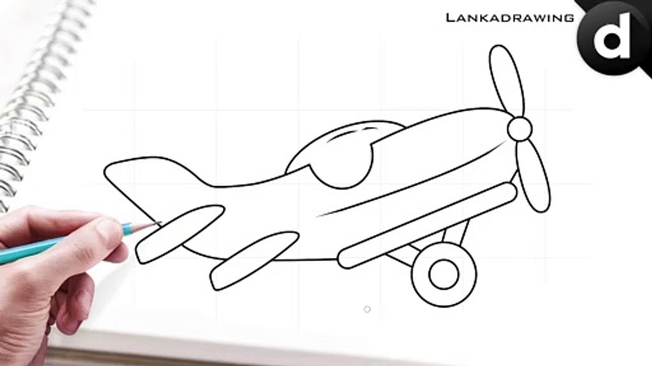 how to draw a dragonfly plane simple and easy 1