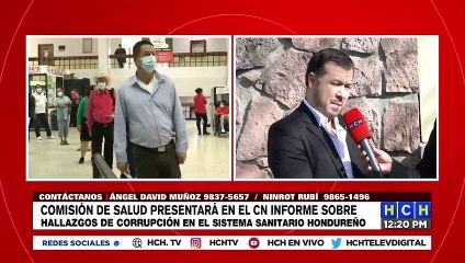 Hoy se conocerá informe del CN de hallazgos sobre corrupción en el sistema sanitario