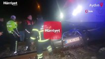Aydın’da hemzemin geçitte trenin çarptığı cip sürücüsü hayatını kaybetti