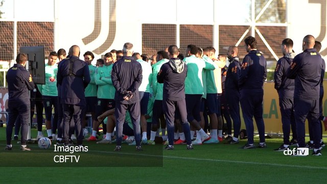 Com sustos e sem definição de time, Seleção tem terceiro dia de treinos em Turim