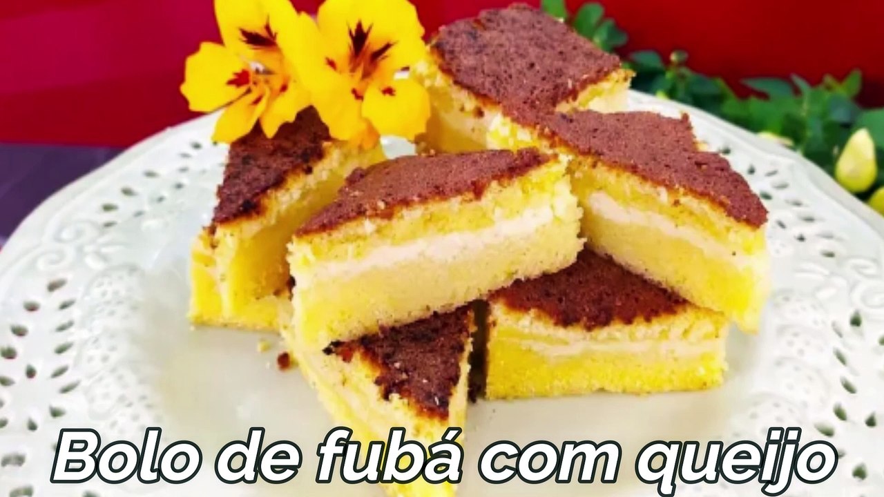 Bolo de Fubá com Queijo Ana Maria Braga