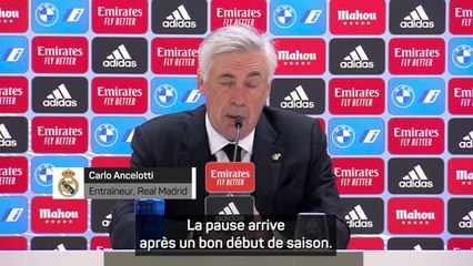 Real Madrid - Ancelotti : "La pause va nous faire du bien"