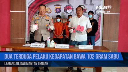 Polres Lamandau Berhasil Amankan 2 Kurir Narkoba