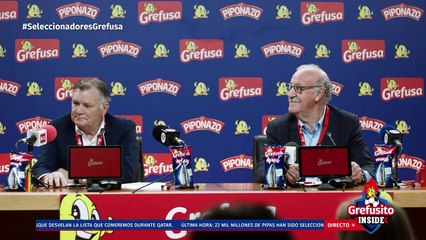 Descargar video: Del Bosque y Camacho anuncian las pipas convocadas para el campeonato de fútbol de Qatar