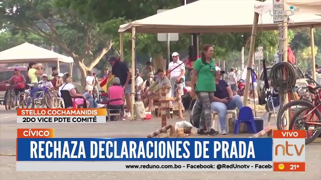 Cívicos responden a anuncio del Gobierno de iniciar procesos penales a organizadores del paro indefinido en Santa Cruz