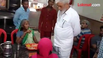 शिवभोजनच्या ठिकाणी अचानक मंत्री..म पुढे काय झाले