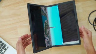 World First Foldable Display Lptop!