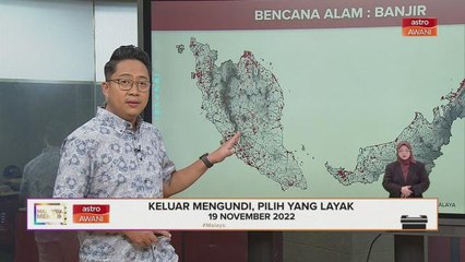 Lokasi terkini titik banjir yang dikesan