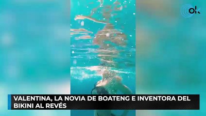 Valentina, la novia de Boateng e inventora del bikini al revés