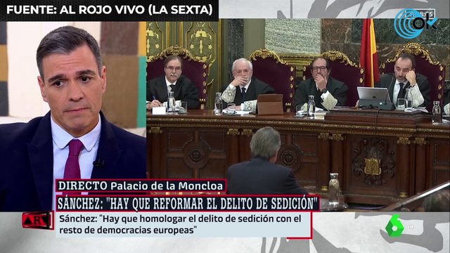 Sánchez elimina la sedición porque es un delito de 1822 pero indultó a los golpistas con una ley de 1870