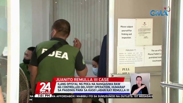 Ilang opisyal ng PDEA na nangasiwa raw ng controlled delivery operation, humarap sa pagdinig para sa kaso laban kay Remulla III | 24 Oras