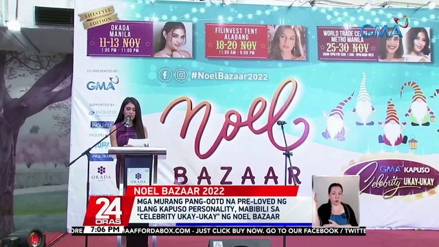 Mga murang pang-OOTD na pre-loved ng ilang Kapuso personality, mabibili sa Celebrity Ukay-Ukay ng Noel Bazaar | 24 Oras