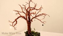 Custom-made miniature LED wire trees