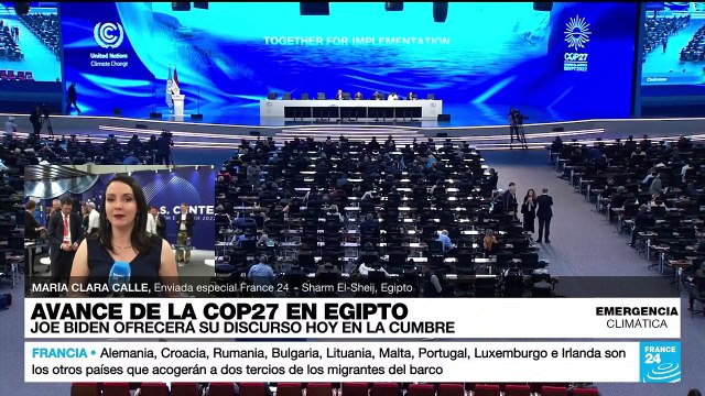 Informe desde Sharm el-Sheij: el discurso de Biden, lo más esperado del día en la COP27