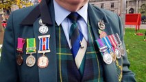 Wreaths laid and a two-minute silence observed for Armistice Day service at Glasgow's George Square