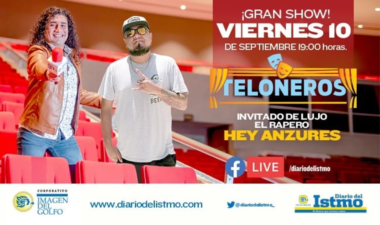#Teloneros  Invitado: Hey Anzures , Rapero  Con: Heder López