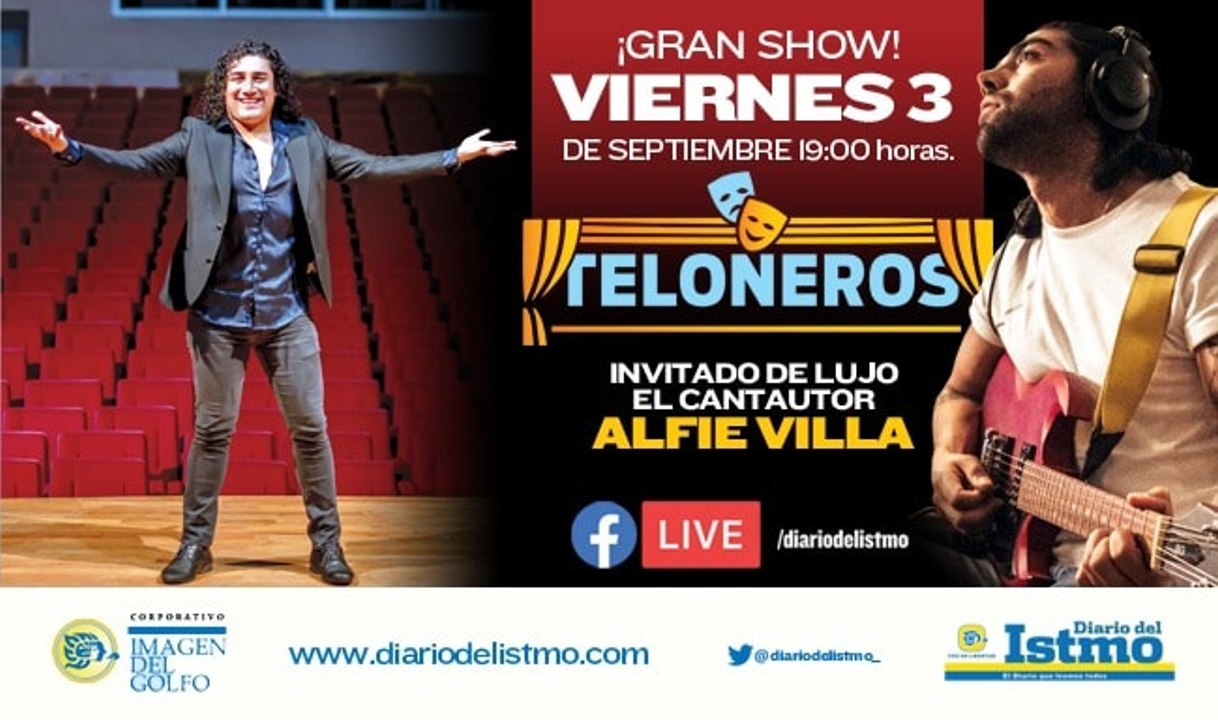 #Teloneros  Invitado: Alfie Villa, Cantautor  Con: Heder López