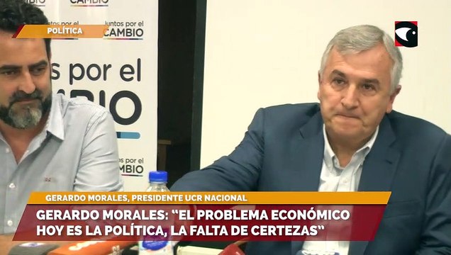 Gerardo Morales “El problema económico hoy es la política, la falta de certezas”