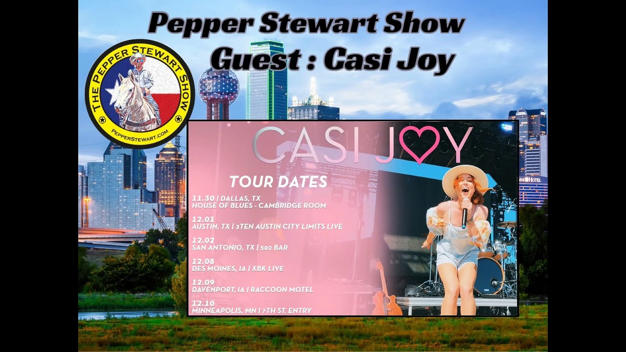 10 minutes with Musical guest: Casi Joy