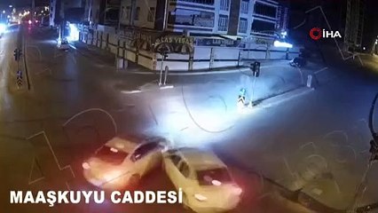 Emniyet görüntüleri paylaştı! Gaziantep'te feci trafik kazaları