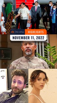 Rappler's highlights: Marcos, Bantag vs Remulla, and Chris Evans | November 11, 2022 | The wRap