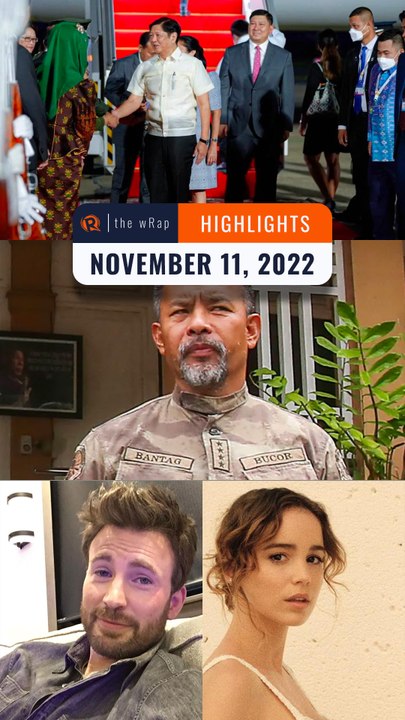 Rappler's highlights: Marcos, Bantag vs Remulla, and Chris Evans | November 11, 2022 | The wRap