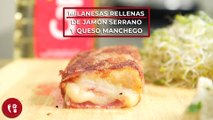 Milanesas rellenas de jamón serrano y queso manchego | Receta fácil | Directo al Paladar México