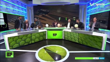 La espectacular caída de Horacio Pagani en medio de Estudio Fútbol