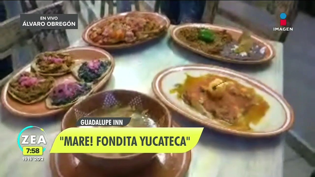 Atalo Mata Othón desayuna en "Mare! Fondita Yucateca"