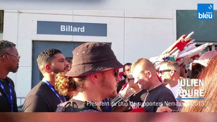 Le président du Nemausus 2013 se fâche avec la sécurité du Stade des Costières.