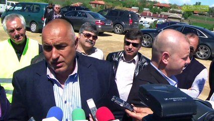 Бойко наглежда строеж на магистрала до Поляново