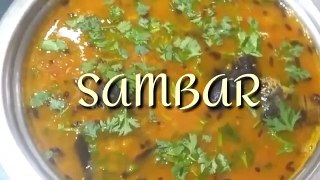 बिना कोई सब्जियों के टेस्टी और इन्स्टंट सांबर कुकर मे बनाने का आसान तरीका | Masoor Dal Sambar |