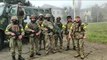 Ukrainian soldiers wave flags in village of Kyselivka in Kherson Oblast after Russian troops withdraw