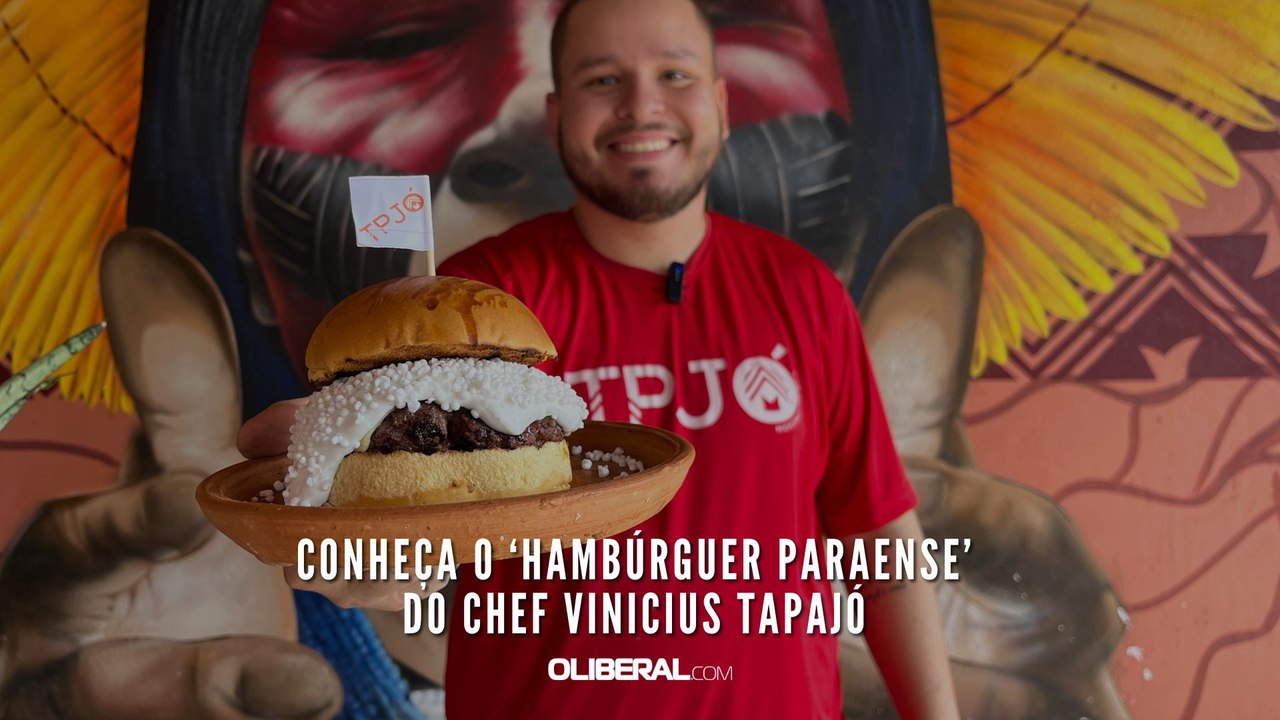 Conheça o ‘Hambúrguer Paraense’ do chef Vinicius Tapajó