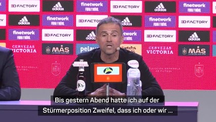 Enrique zu WM-Kader: "Hört nicht auf nachzudenken"