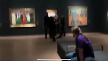 'O Grito' de Munch foi o alvo escolhido por ativistas no museu de Oslo