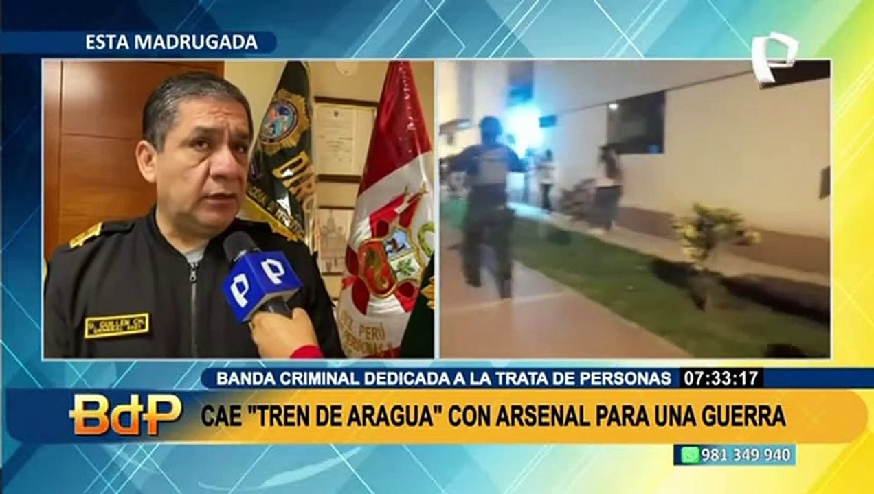 PNP desarticula banda de extranjeros “Los Gallegos del tren de Aragua” dedicados al sicariato y la trata de personas