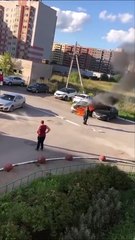 Premier jour de travail pour ce pompier... pas facile