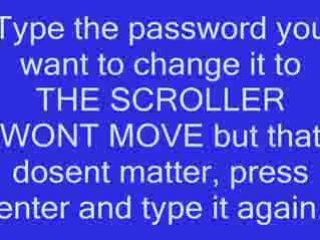 Hacking any password on your computer!