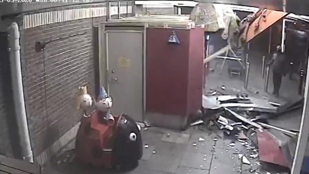 Criminal gang use digger to rip cash machines from wall of Tesco, stealing £200,000