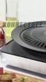 Stove Top Grill BBQ Grill Pan Non-stick Classic Plate Cast Iron Grill Pan Dishwasher #shorts #bbq
