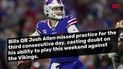 Josh Allen's Playing Status Uncertain vs. Vikings