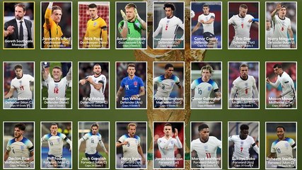 World Cup: England's 26-man squad announced by Gareth Southgate