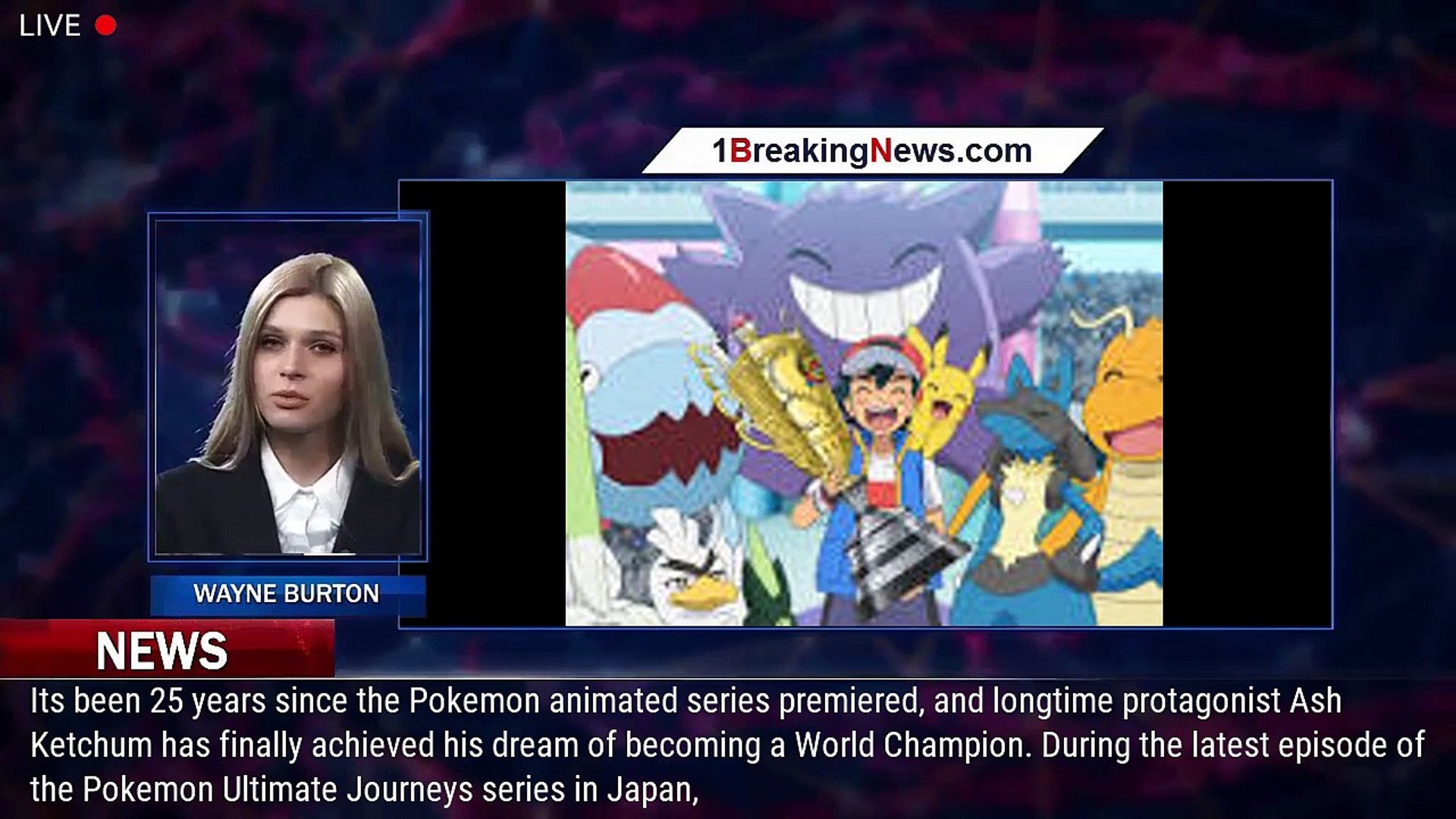 After 25 Years, Pokemon's Ash Ketchum Becomes World Champion