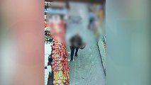 Tentativa de furto é flagrada por câmera de segurança de mercado
