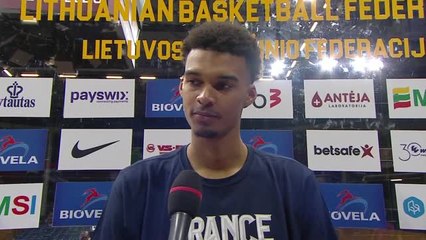 Qualif CM 2023 - Wembanyama : "J’espère vous faire plaisir pendant de longues années !"