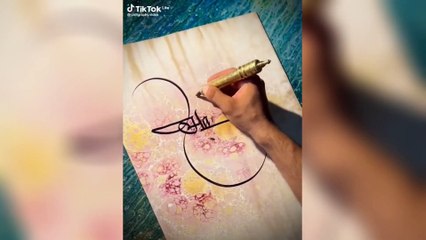 Satisfying calligraphy art videos help you to relax and forget your stress