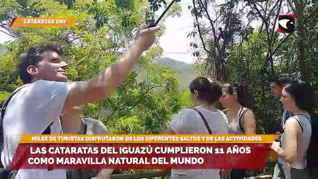 Las Cataratas del Iguazú cumplieron 11 años como Maravilla Natural del Mundo