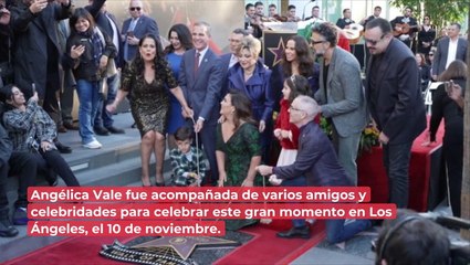 Conmemoran a Angélica Vale con su estrella en Hollywood